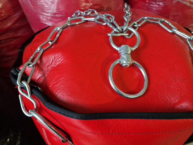 Boksa maiss āda 120/40 ar gumiju