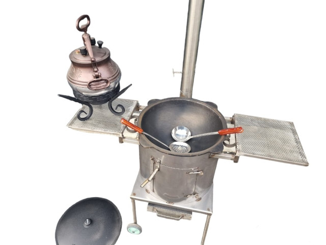 Kazana krāsns no nerūsējoša tērauda D40, D45