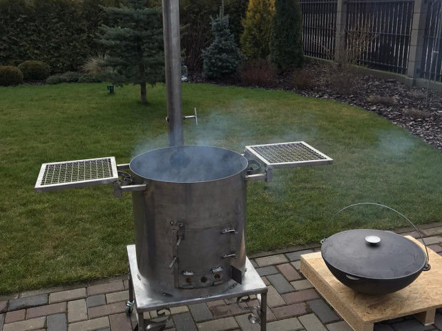 Kazana krāsns no nerūsējoša tērauda D40, D45