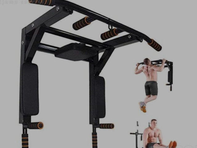 Universālais trenažieris-pievilkšanas stienis+līdztekas/press(saliekams)