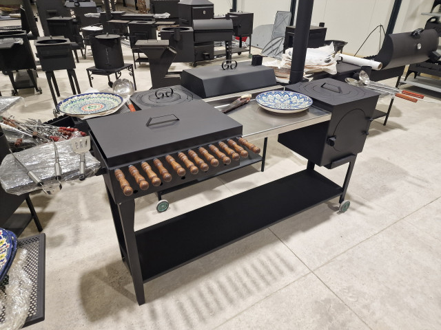 Krāsns/grils komplekts 2in1 MK4 D40 cm ar galdiņu