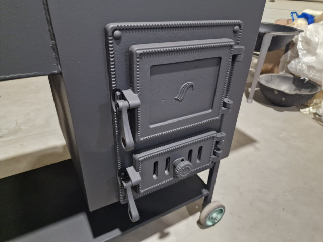 Комплект печь/гриль/коптильня квадратный D40 см