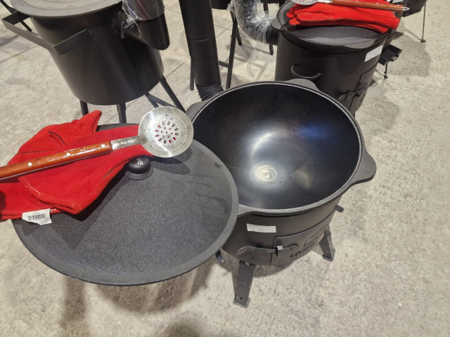 Krāsns komplekts ar kazanu, dažādi izmēri