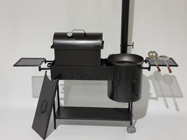 Коптильня с круглой крышкой S, M, L размеры