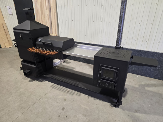 BIG PLUS 3in1 ar čuguna durvīm un galdu