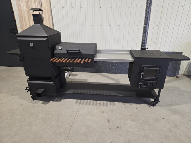 BIG PLUS 3in1 ar čuguna durvīm un galdu