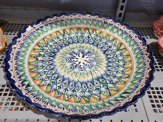 Šķīvis Ljagan 42cm ar dekoratīvu malu