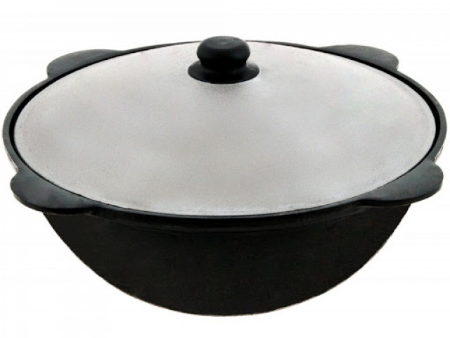 Čuguna uzbeku kazans 3.5L ar vāku