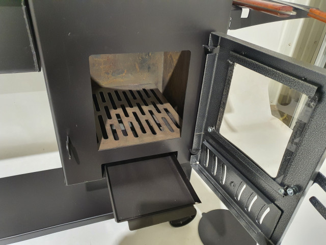 Krāsns/grils/kupinātava komplekts ar stikla durvīm D40cm - 3mm, 4mm