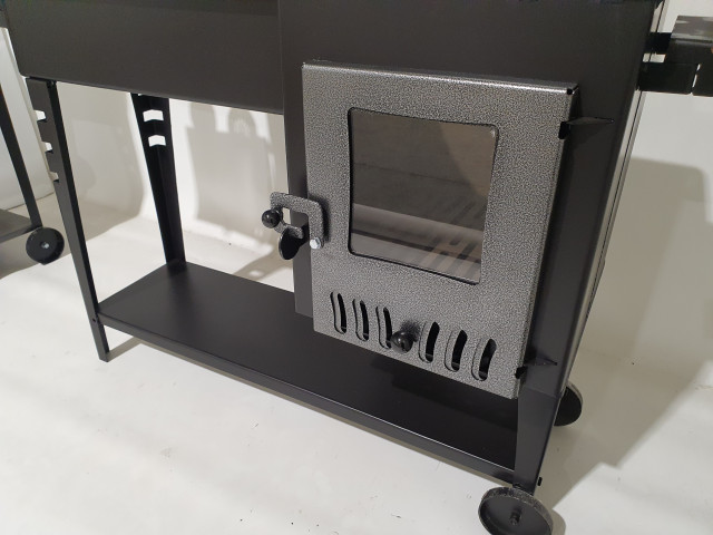 Krāsns/grils/kupinātava komplekts ar stikla durvīm D40cm - 3mm, 4mm