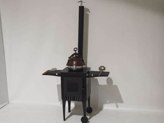 Krāsns kvadrāta ar stikla durvīm D40cm - 3mm, 4mm