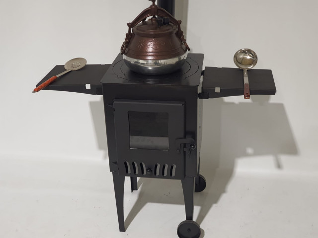 Krāsns kvadrāta ar stikla durvīm D40cm - 3mm, 4mm