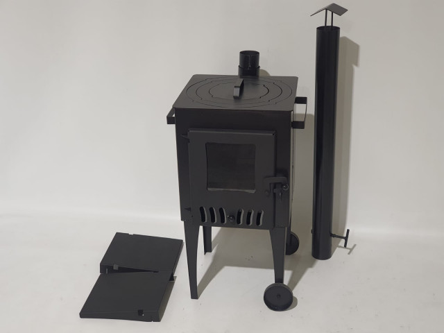 Krāsns kvadrāta ar stikla durvīm D40cm - 3mm, 4mm