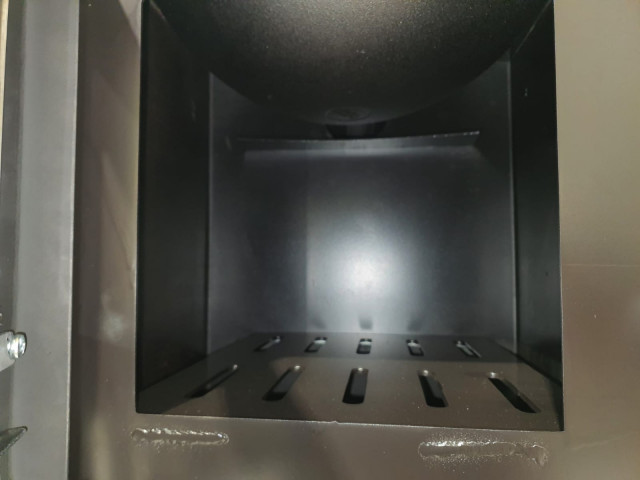 Krāsns kvadrāta ar stikla durvīm D45cm - 3mm, 4mm