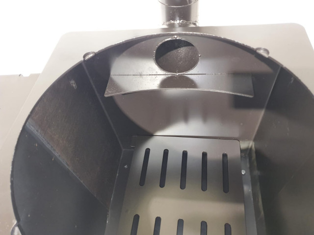 Krāsns kvadrāta ar stikla durvīm D45cm - 3mm, 4mm