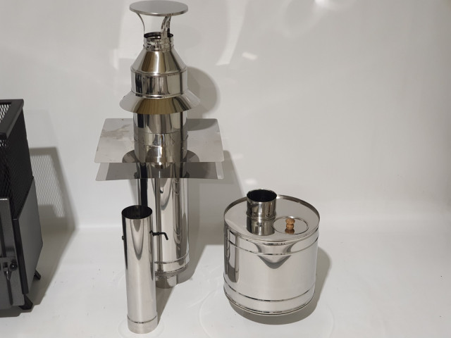 Nerūsējoša tērauda dūmvada komplekts