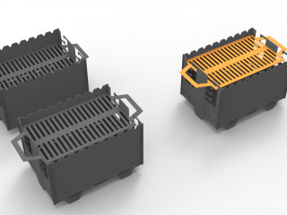 Grils saliekams - regulējams