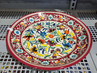 Šķīvis Ljagan 32cm ar ziedu rakstu