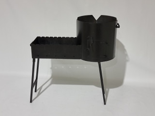 Krāsns-grils komplekts divi vienā ar noņemamām kājām D40 - 2mm, 3mm