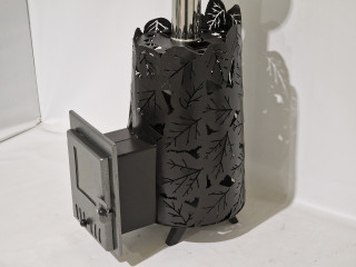 Pirts krāsns "Bērzu lapa" ar slēptiem akemņiem